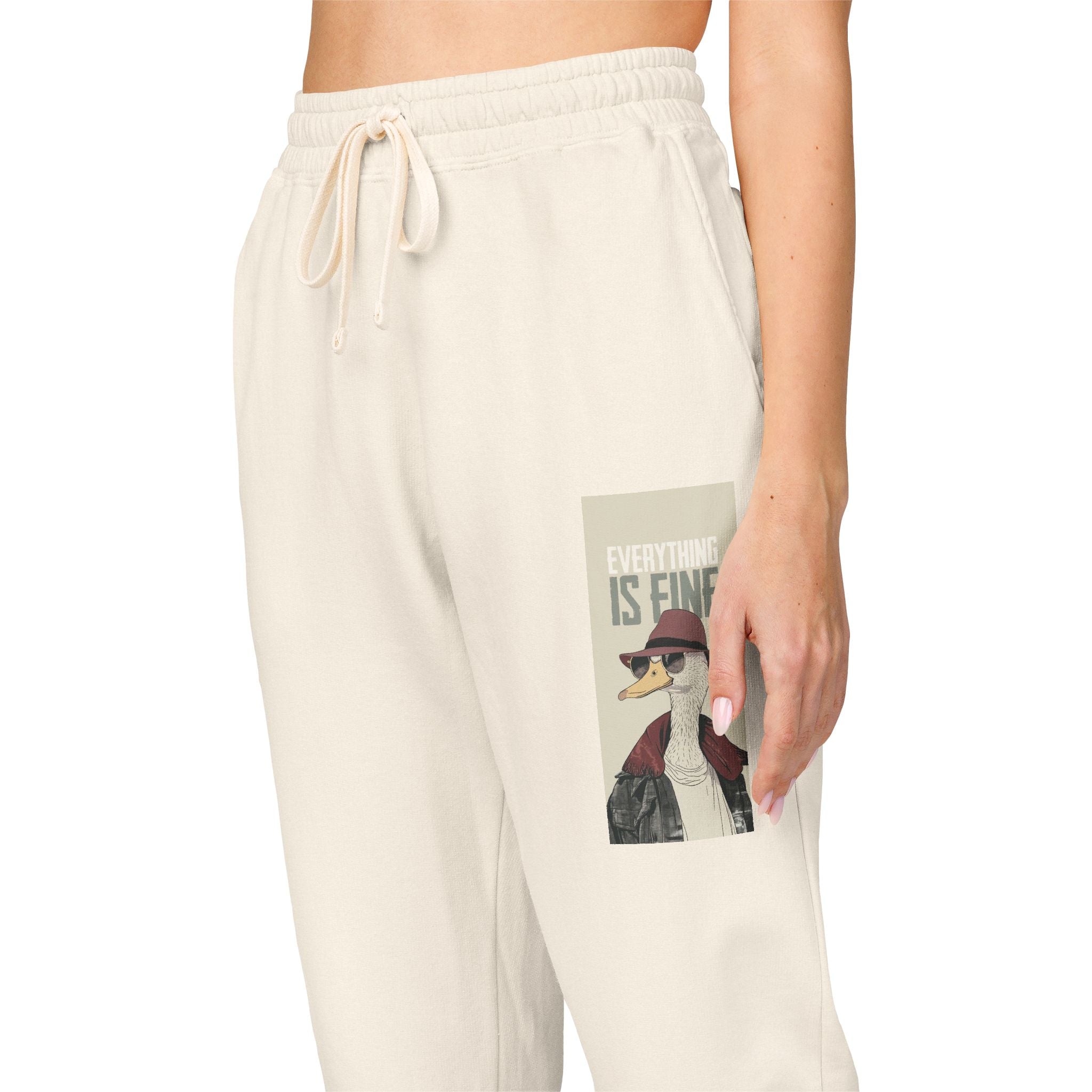 Vintage Camping Patch Sweatpants – 'Go See' Graphic Joggers