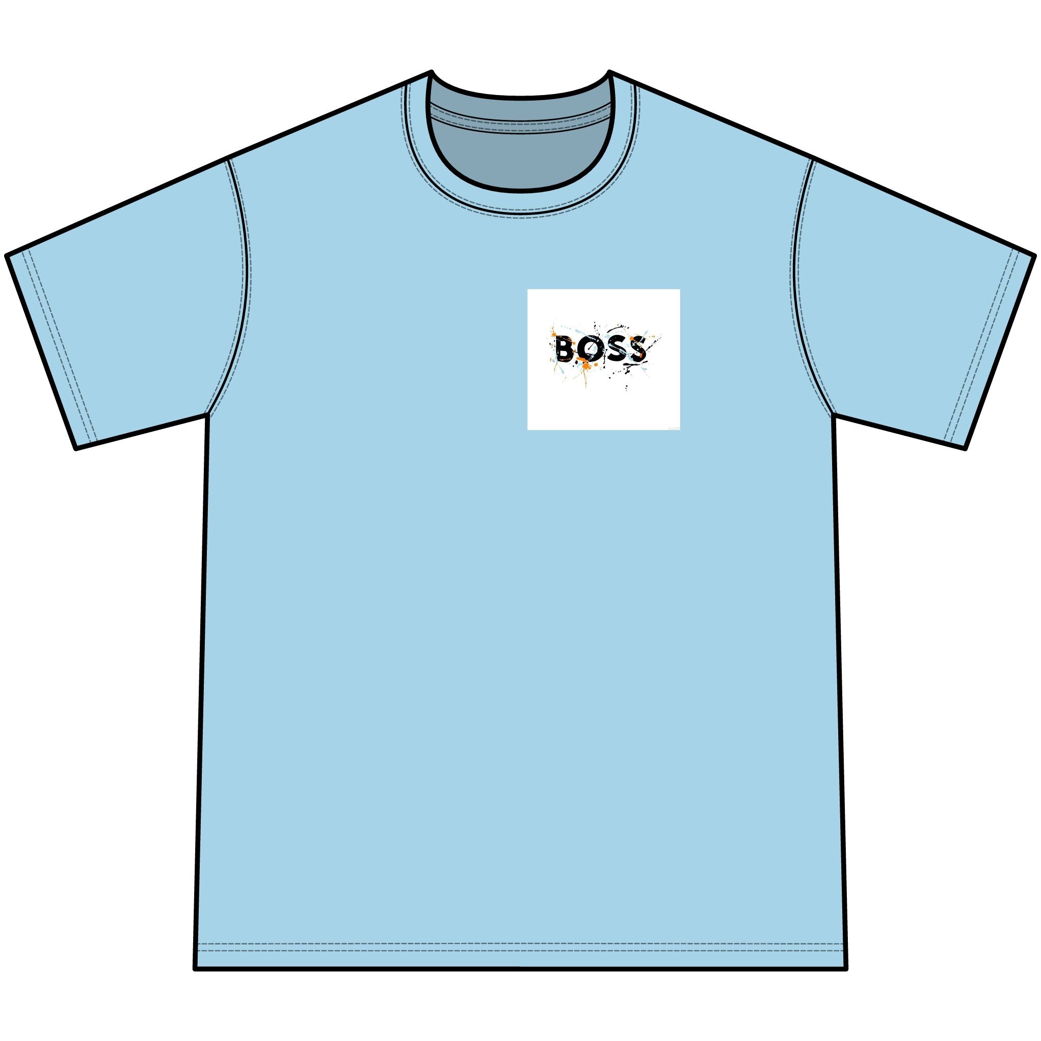 Youth Tie-Dye Tee — 'BOSS' Pocket Graphic Kids T-Shirt