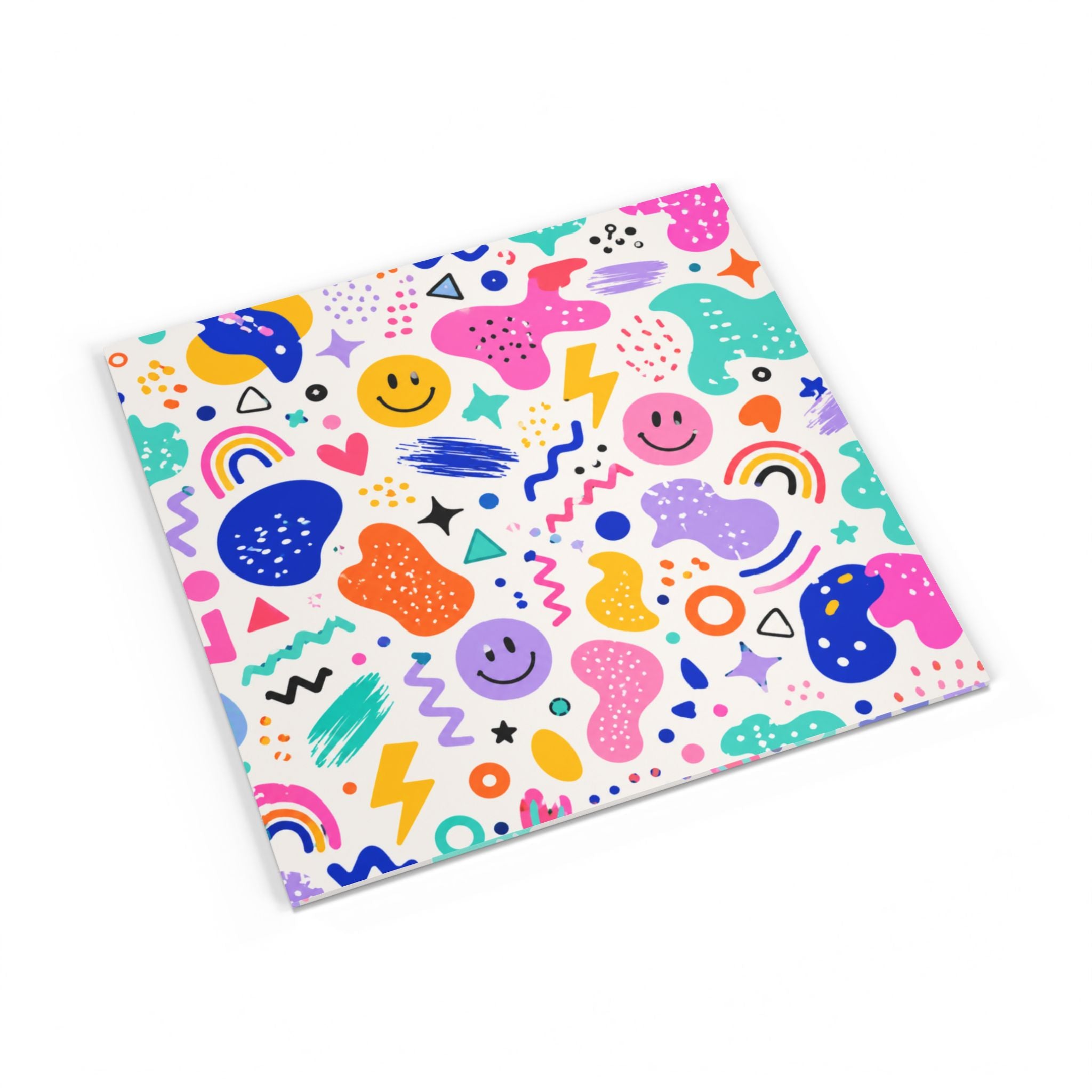 Softcover Photo Book – Colorful Smiley Pattern Keepsake for Kids, Parties & Everyday Memories