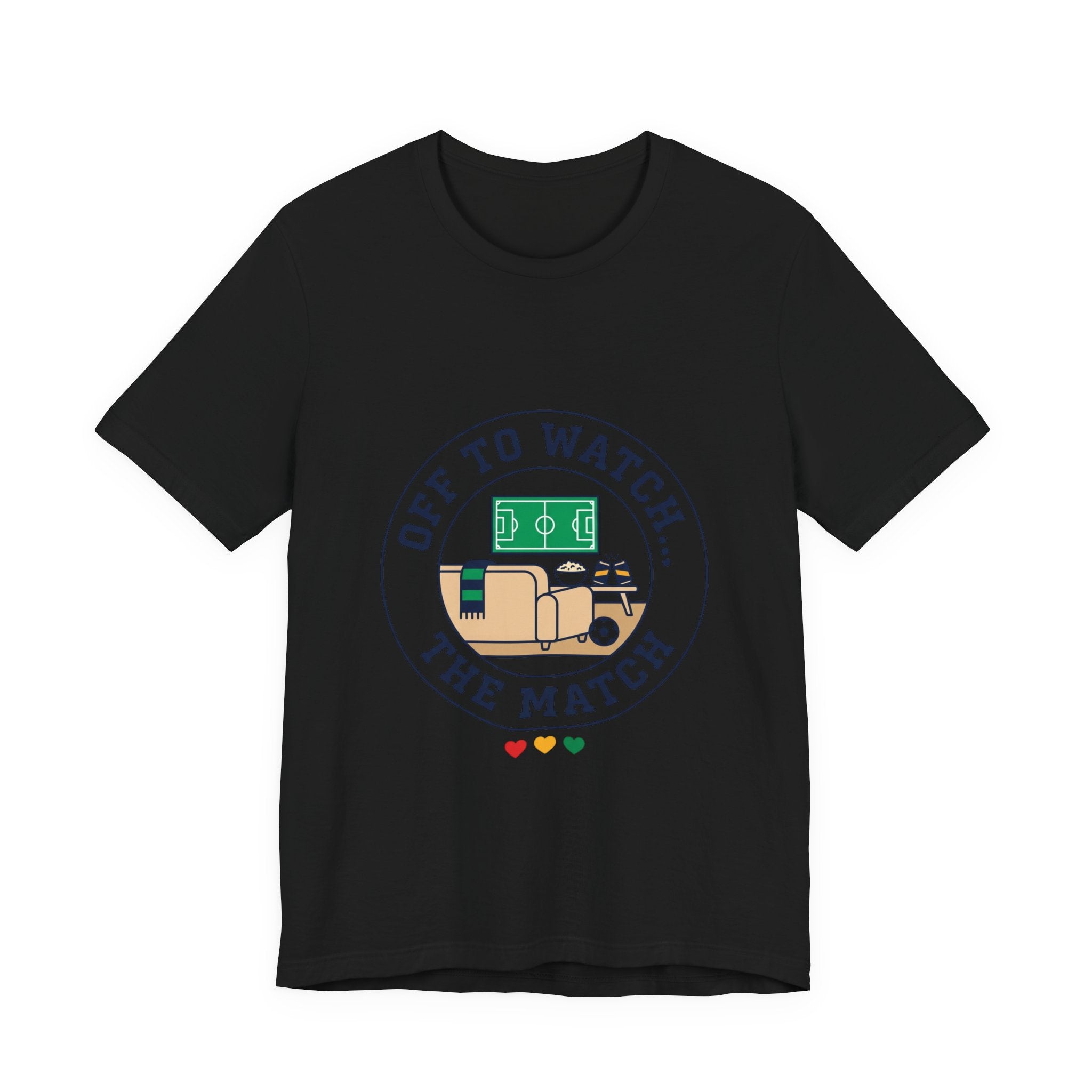 Off to Watch the Match Tee | Soccer Watch Party, Country Colors Printify
