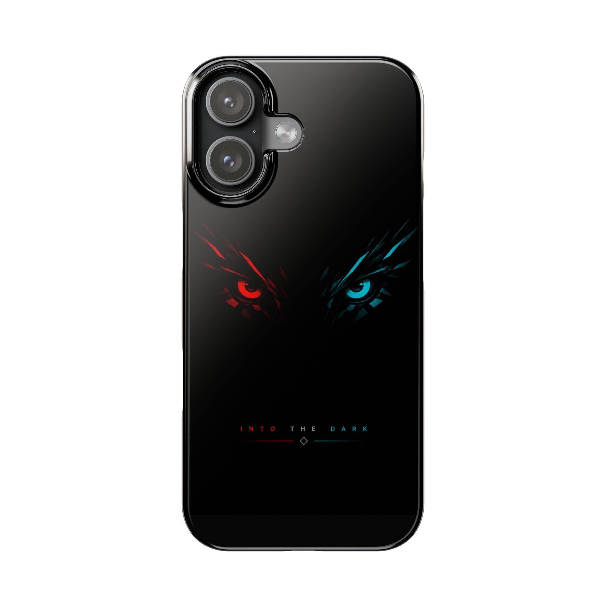Slim Phone Case — Dual Glowing Eyes Minimalist Design (Save the Core)