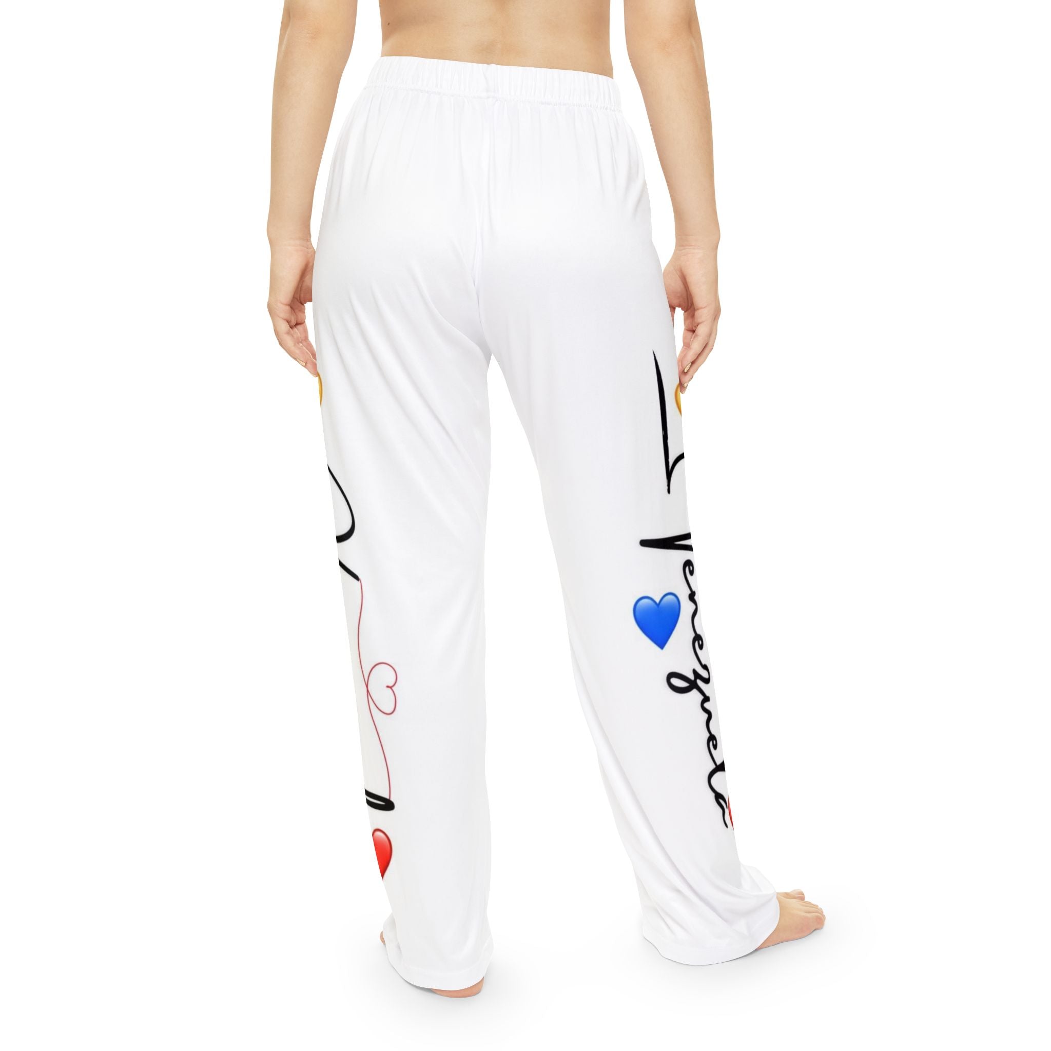 Venezuela Heart Print Pajama Pants – Women's Cozy Lounge Sleepwear