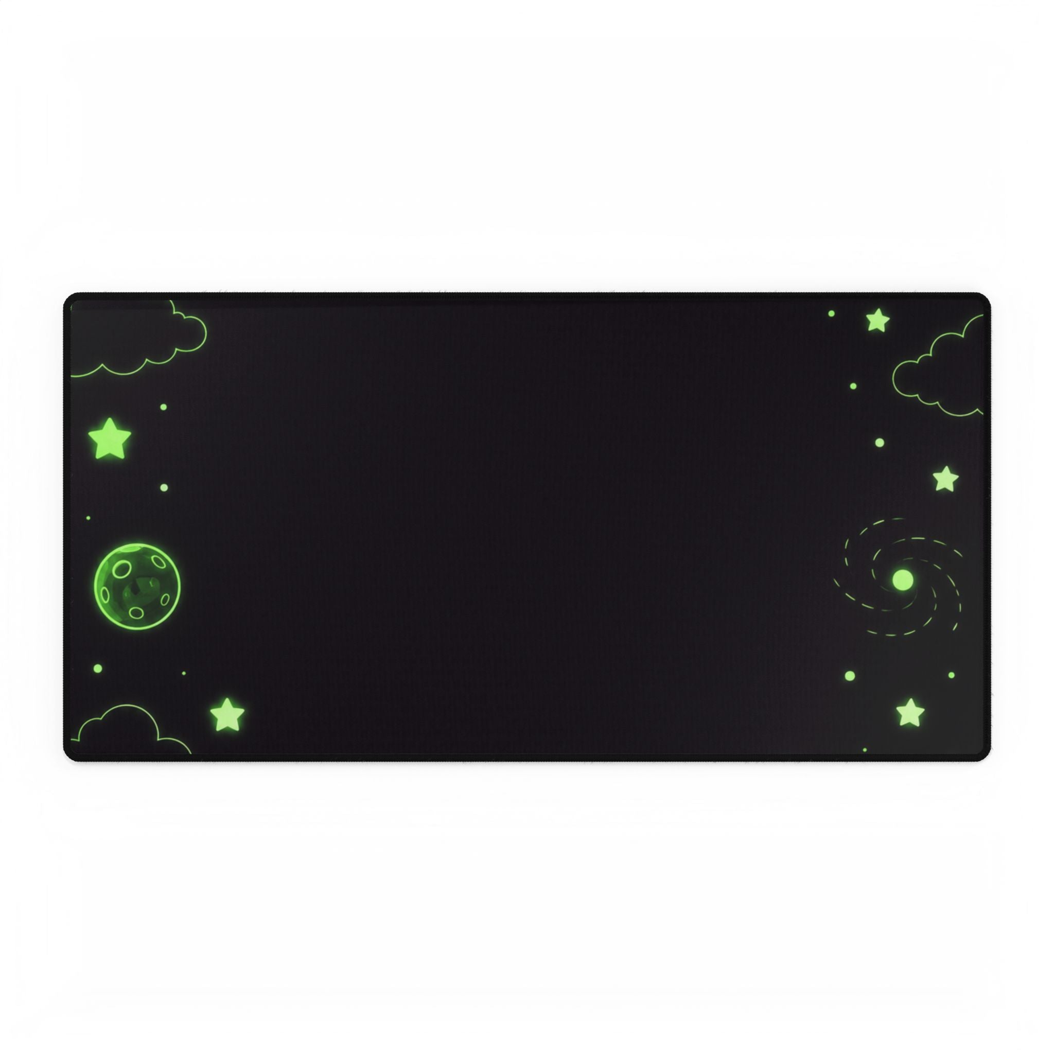 Glow-In-The-Dark Space Desk Mat — Starry Galaxy Gaming Mousepad