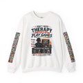 Gaming Crewneck Sweatshirt — "I Don't Need Therapy, I Just Need to Play Games" Printify