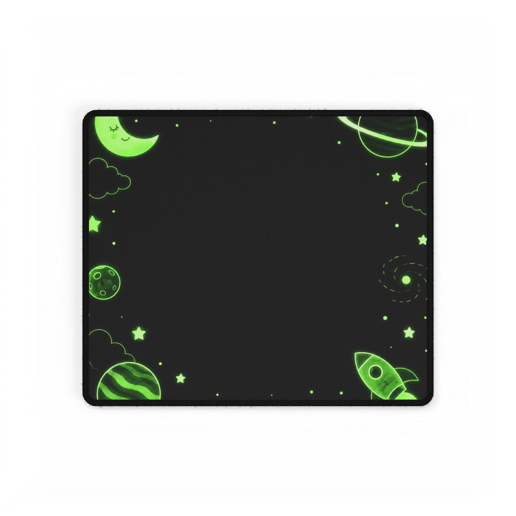 Glow-In-The-Dark Space Desk Mat — Starry Galaxy Gaming Mousepad