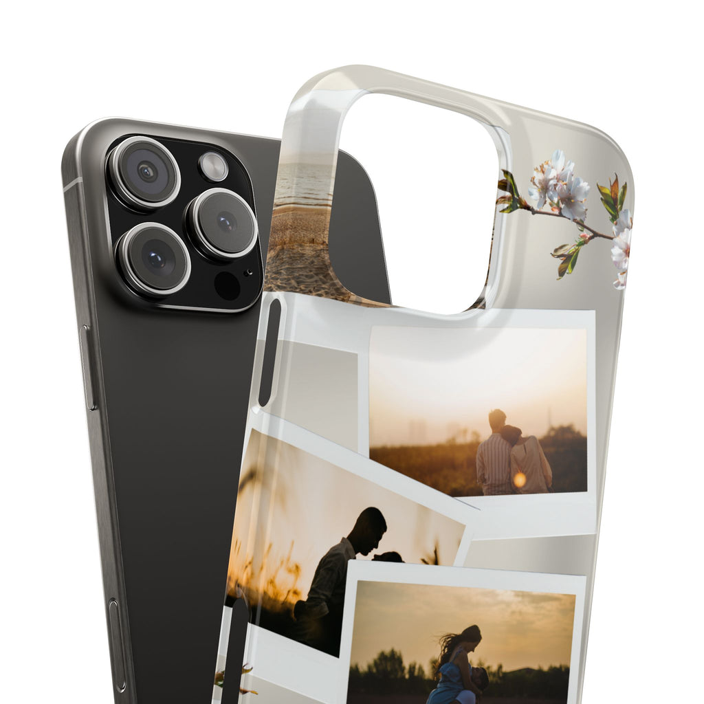Happy Anniversary Photo Collage Slim Phone Case Printify