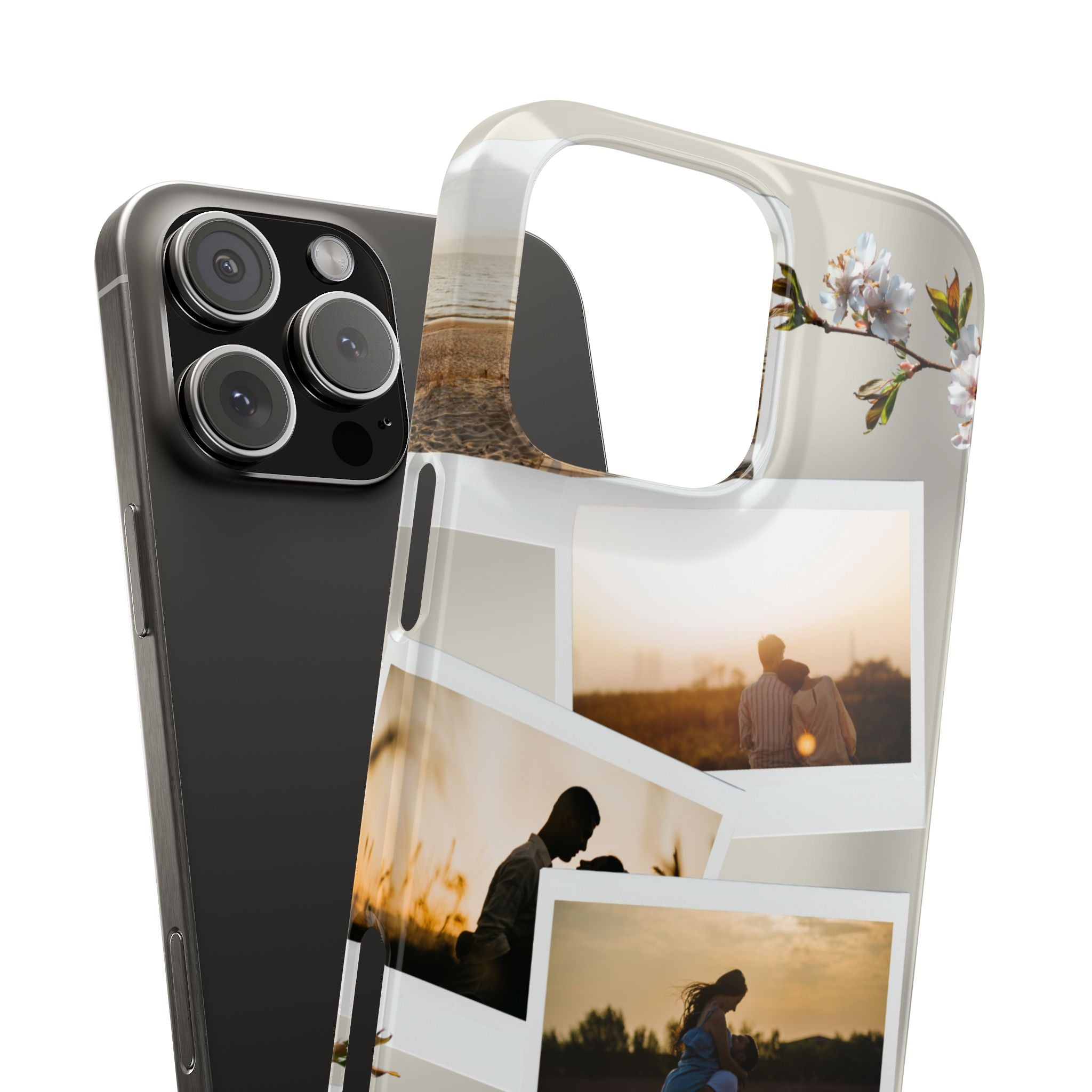 Happy Anniversary Photo Collage Slim Phone Case Printify