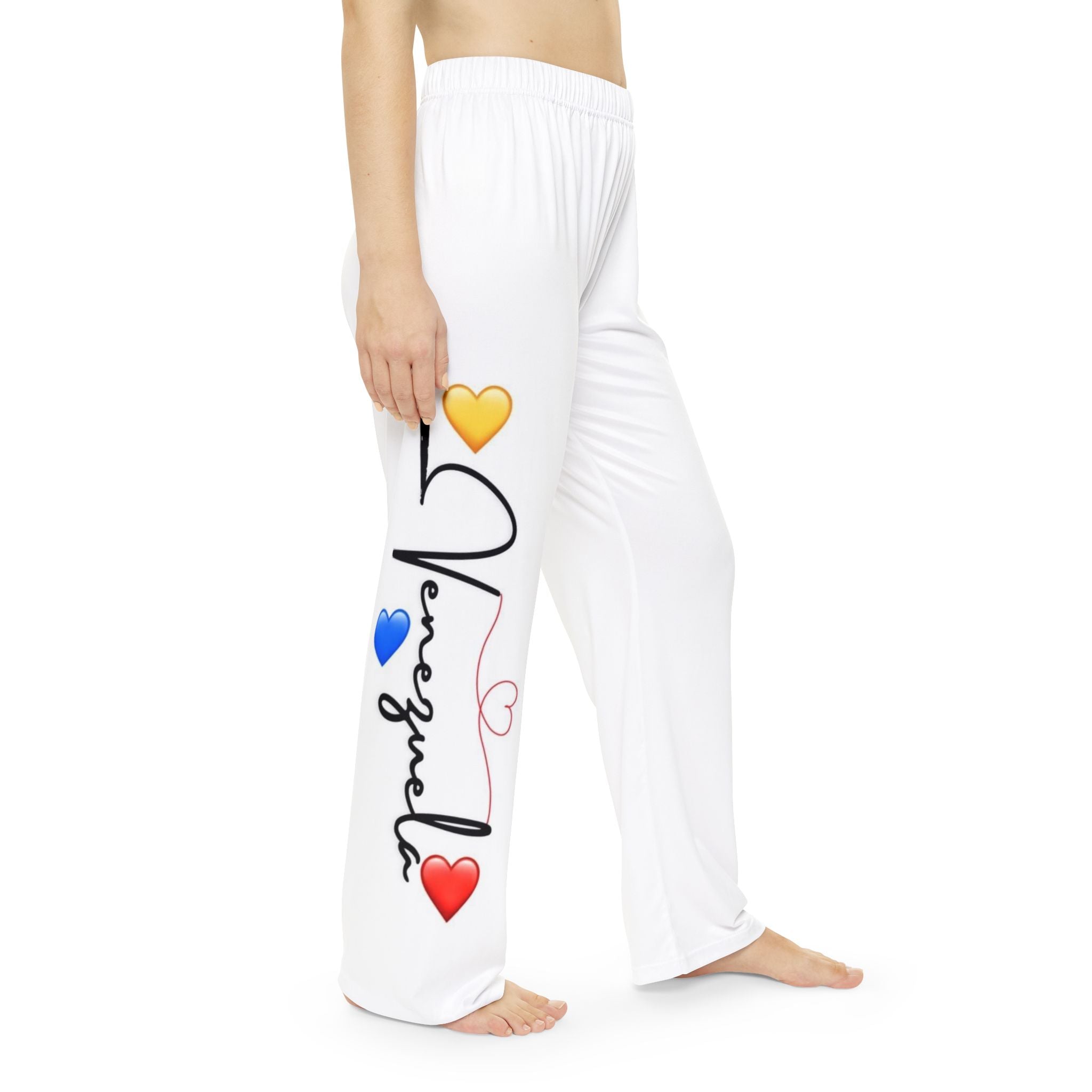 Venezuela Heart Print Pajama Pants – Women's Cozy Lounge Sleepwear