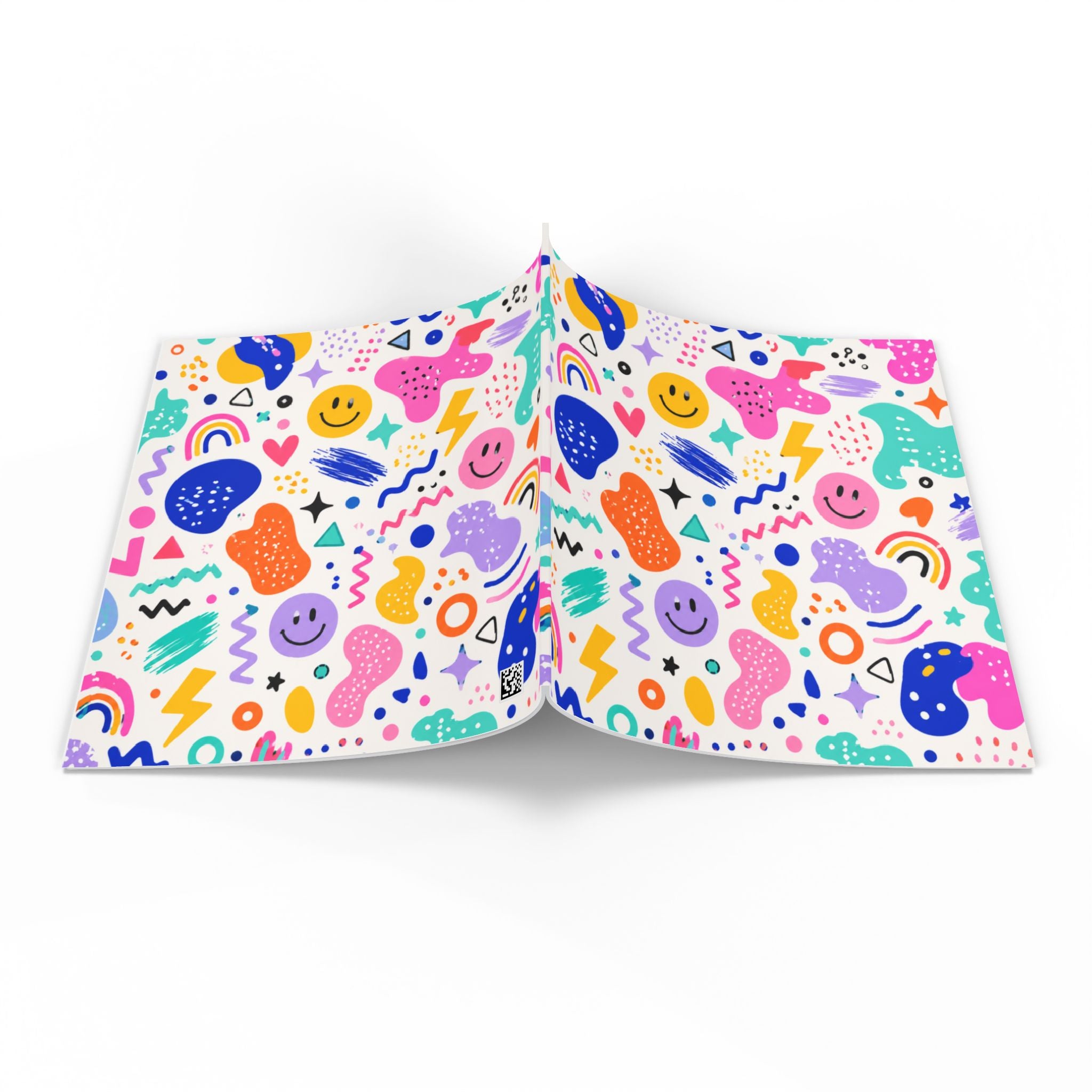 Softcover Photo Book – Colorful Smiley Pattern Keepsake for Kids, Parties & Everyday Memories