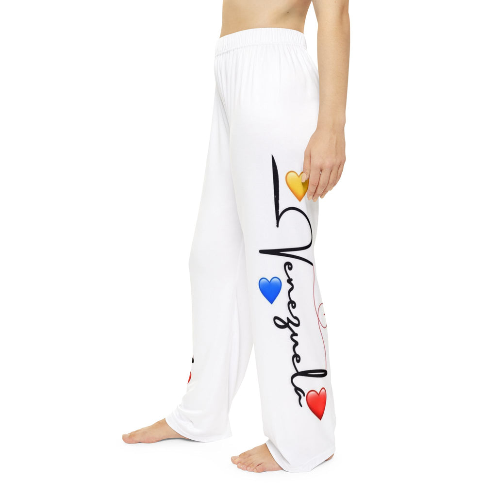 Venezuela Heart Print Pajama Pants – Women's Cozy Lounge Sleepwear