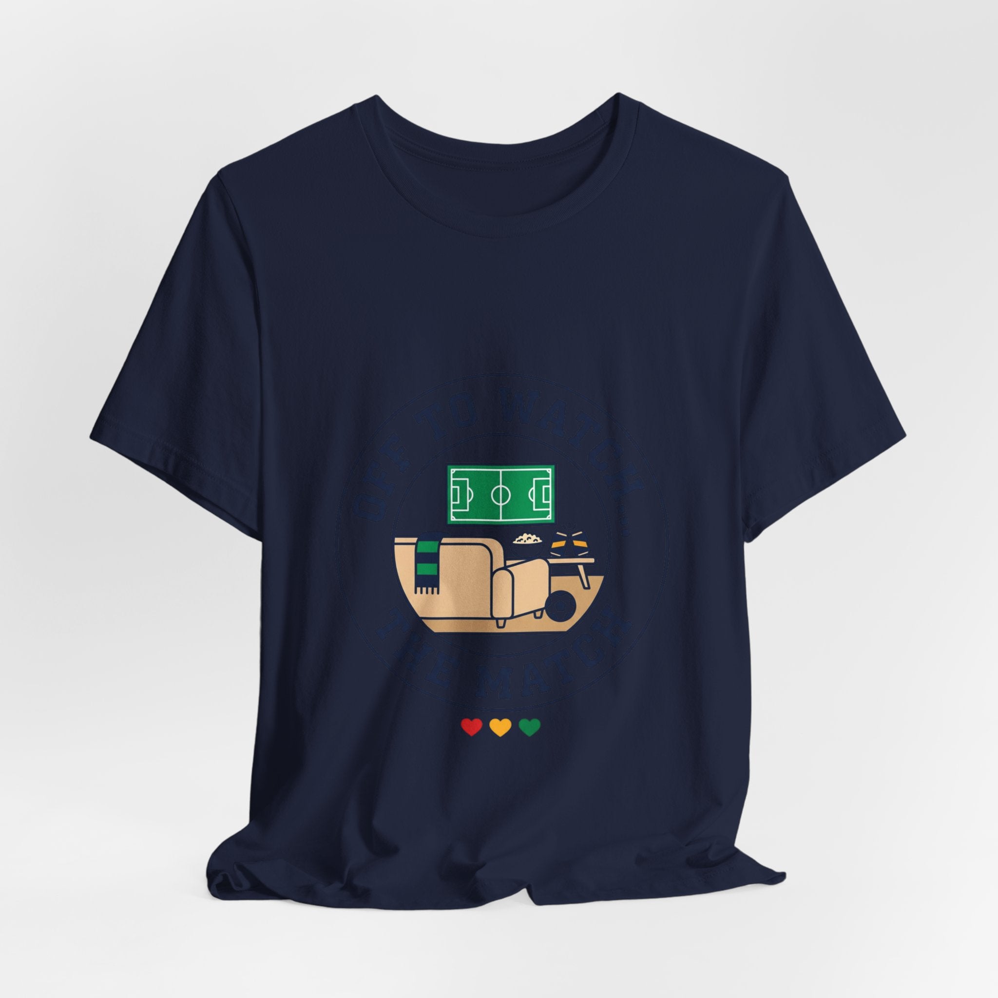 Off to Watch the Match Tee | Soccer Watch Party, Country Colors Printify