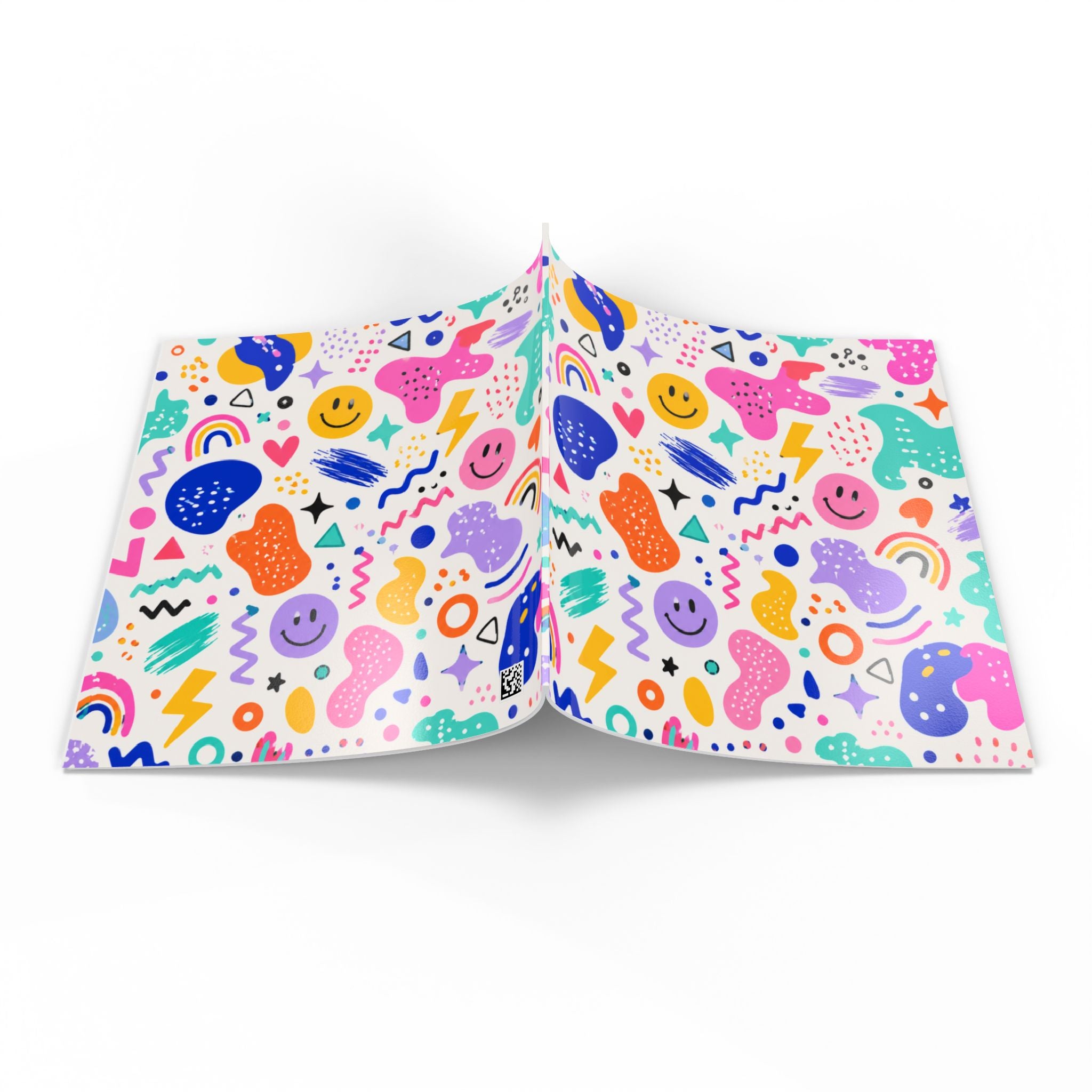 Softcover Photo Book – Colorful Smiley Pattern Keepsake for Kids, Parties & Everyday Memories