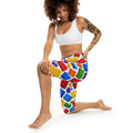 Colorful Building Brick Capri Leggings — Kids’ Toy Block Pattern AOP Printify