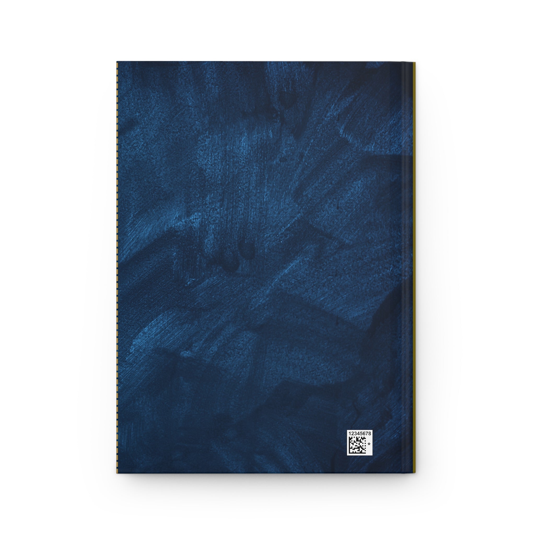 Navy Brushstroke Hardcover Journal — "My Journal" Matte Notebook for Notes, Reflection & Gifts Printify