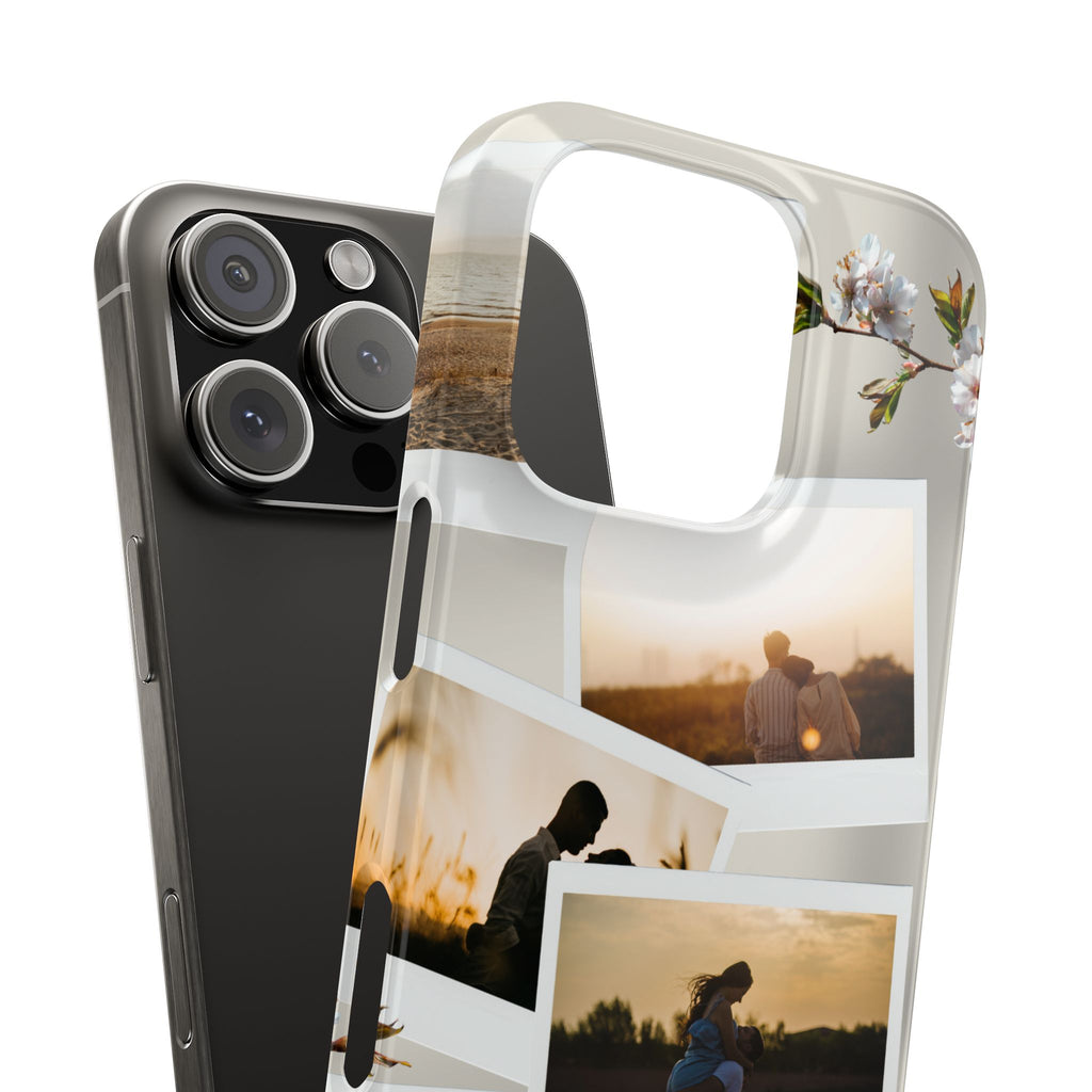 Happy Anniversary Photo Collage Slim Phone Case Printify