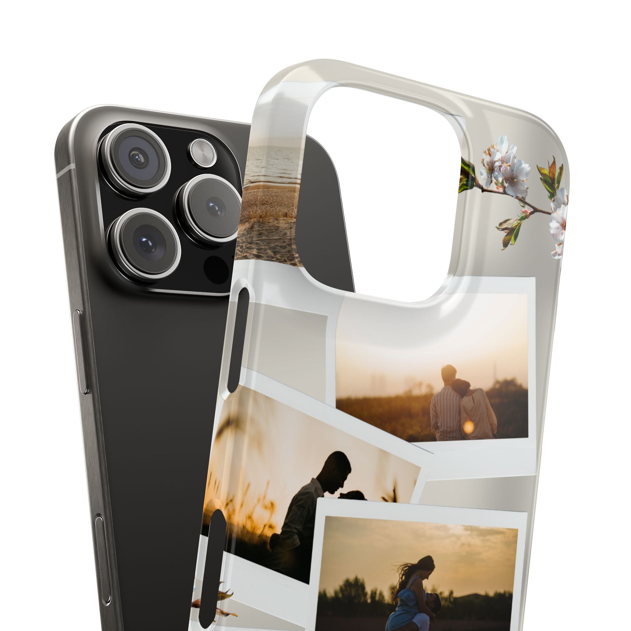 Happy Anniversary Photo Collage Slim Phone Case Printify