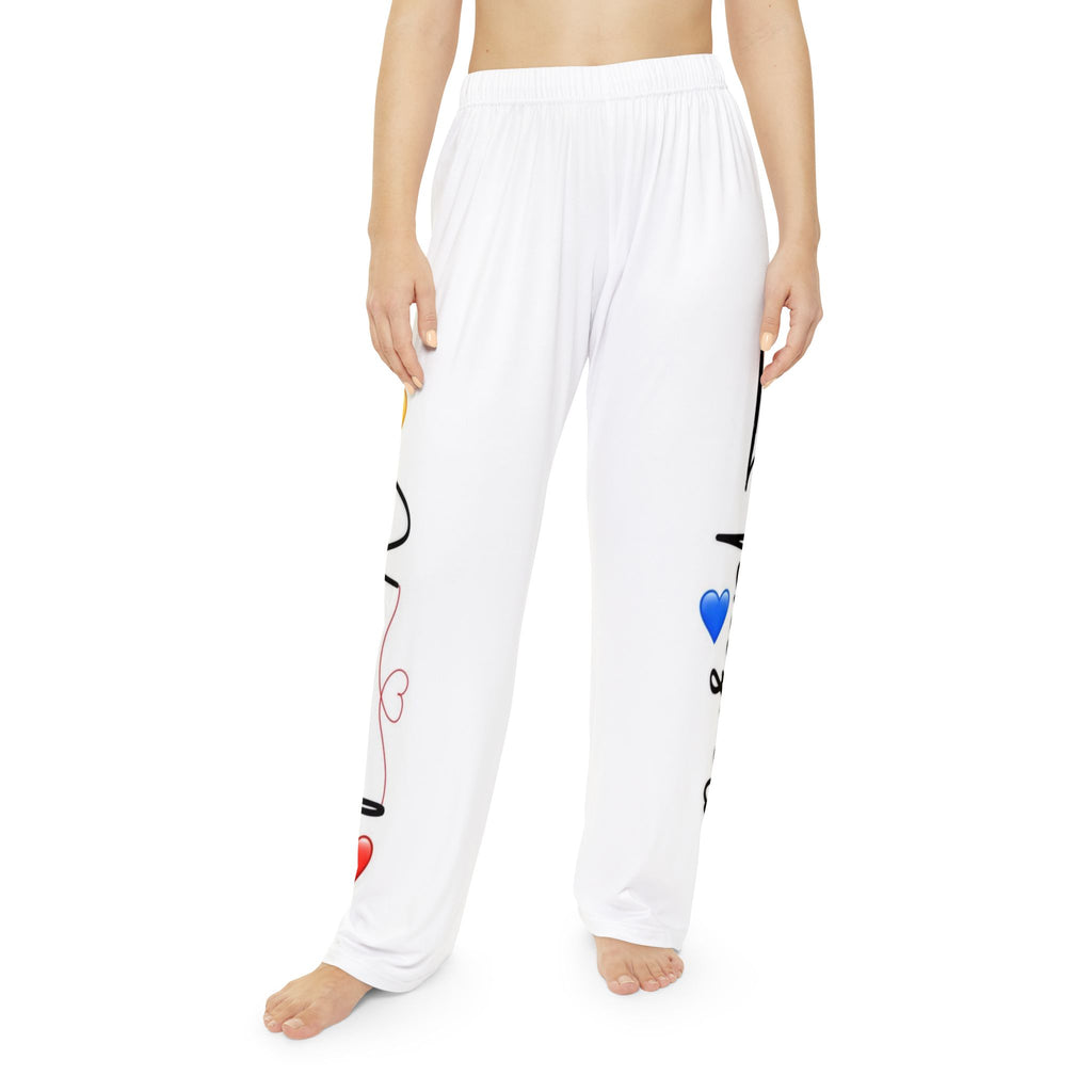 Venezuela Heart Print Pajama Pants – Women's Cozy Lounge Sleepwear
