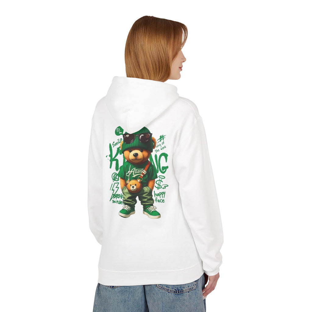 Bear King Hoodie – Drip Champion Streetwear Pullover Printify