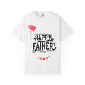Father's Day T-Shirt — "Happy Father's Day" Graphic Tee with Hearts Printify