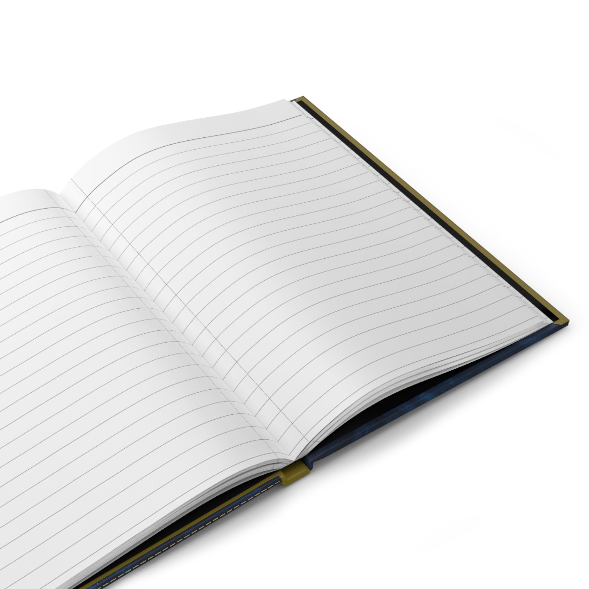 Navy Brushstroke Hardcover Journal — "My Journal" Matte Notebook for Notes, Reflection & Gifts Printify