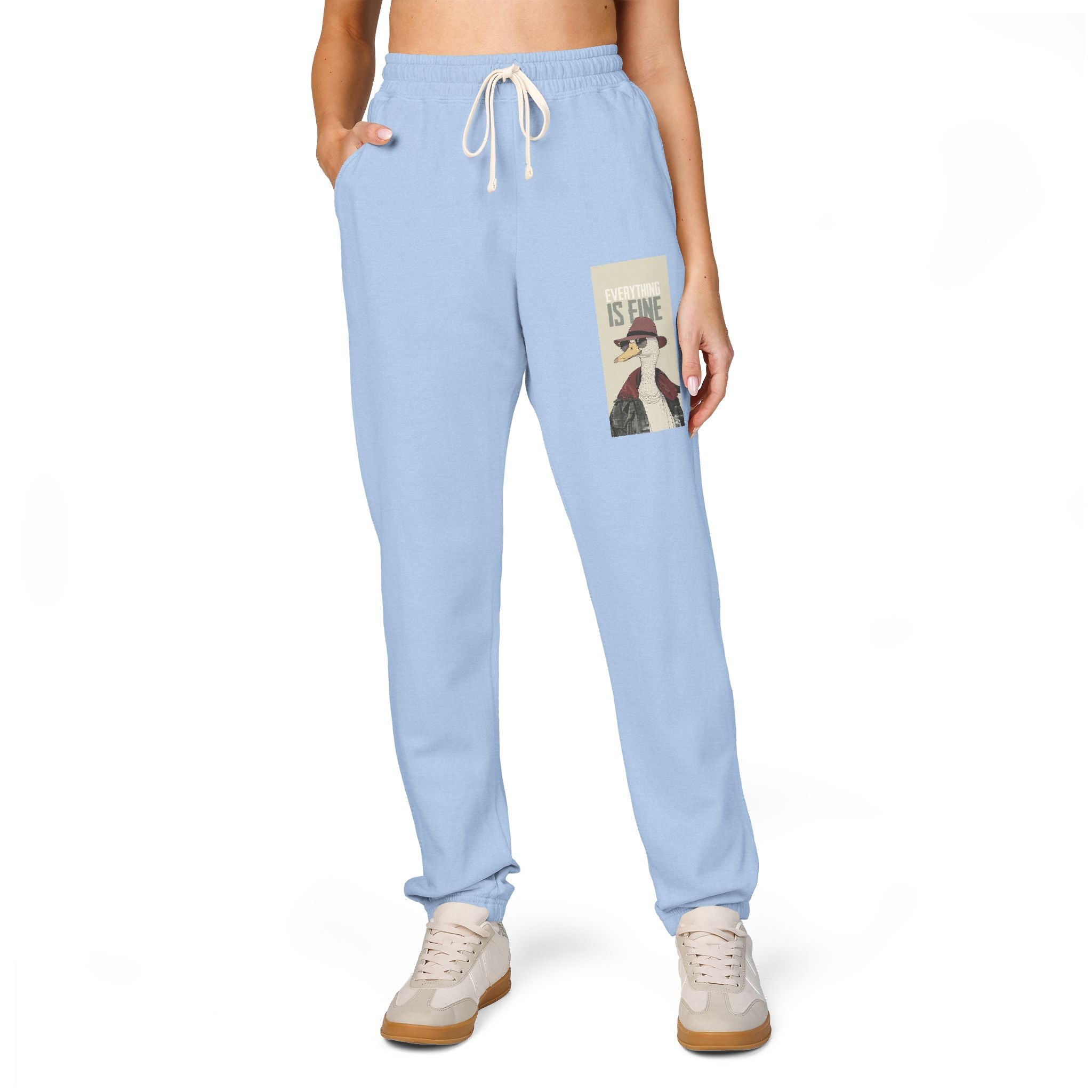Vintage Camping Patch Sweatpants – 'Go See' Graphic Joggers