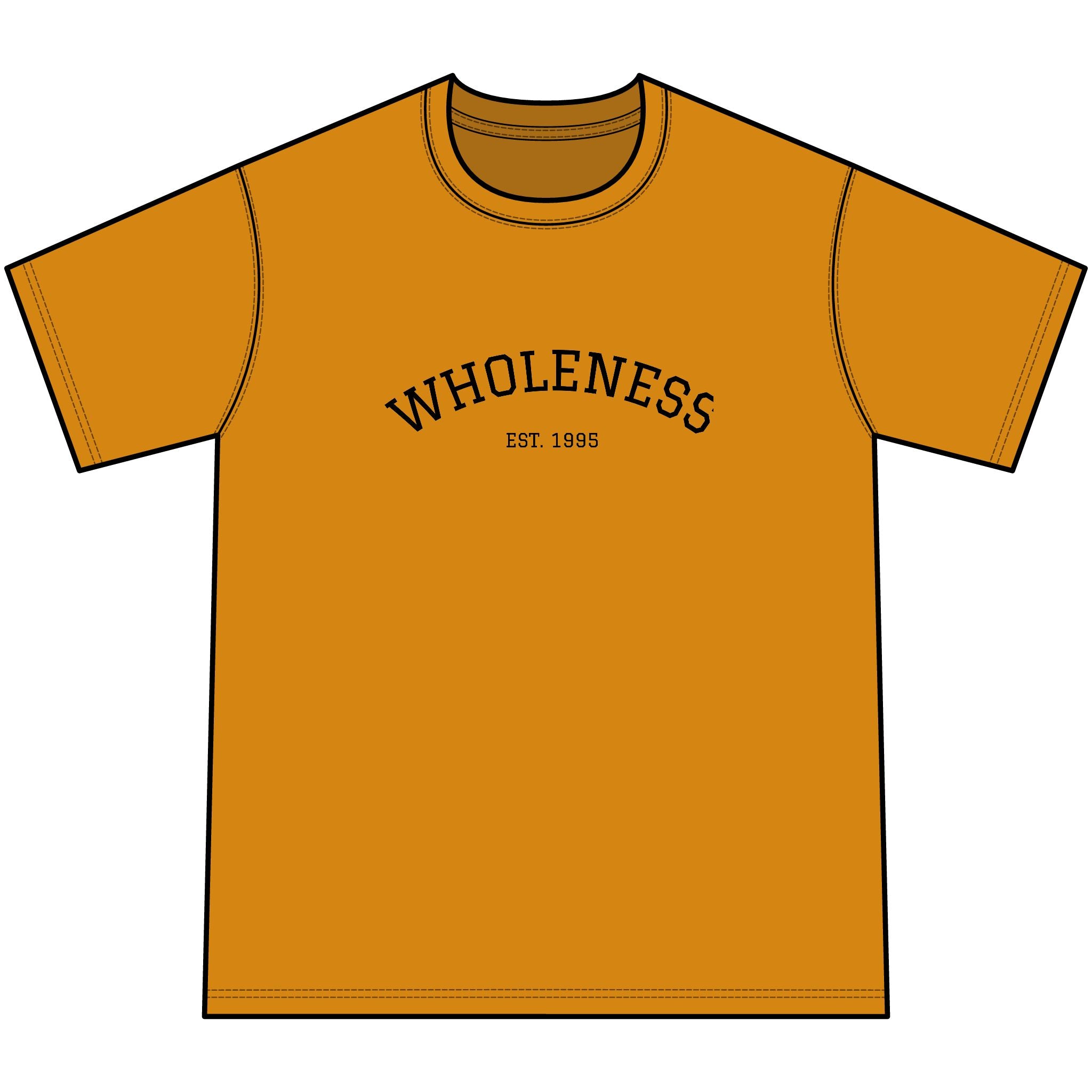 Wholeness Youth Tee — Orange Graphic Kids T?Shirt (Est. 1985)