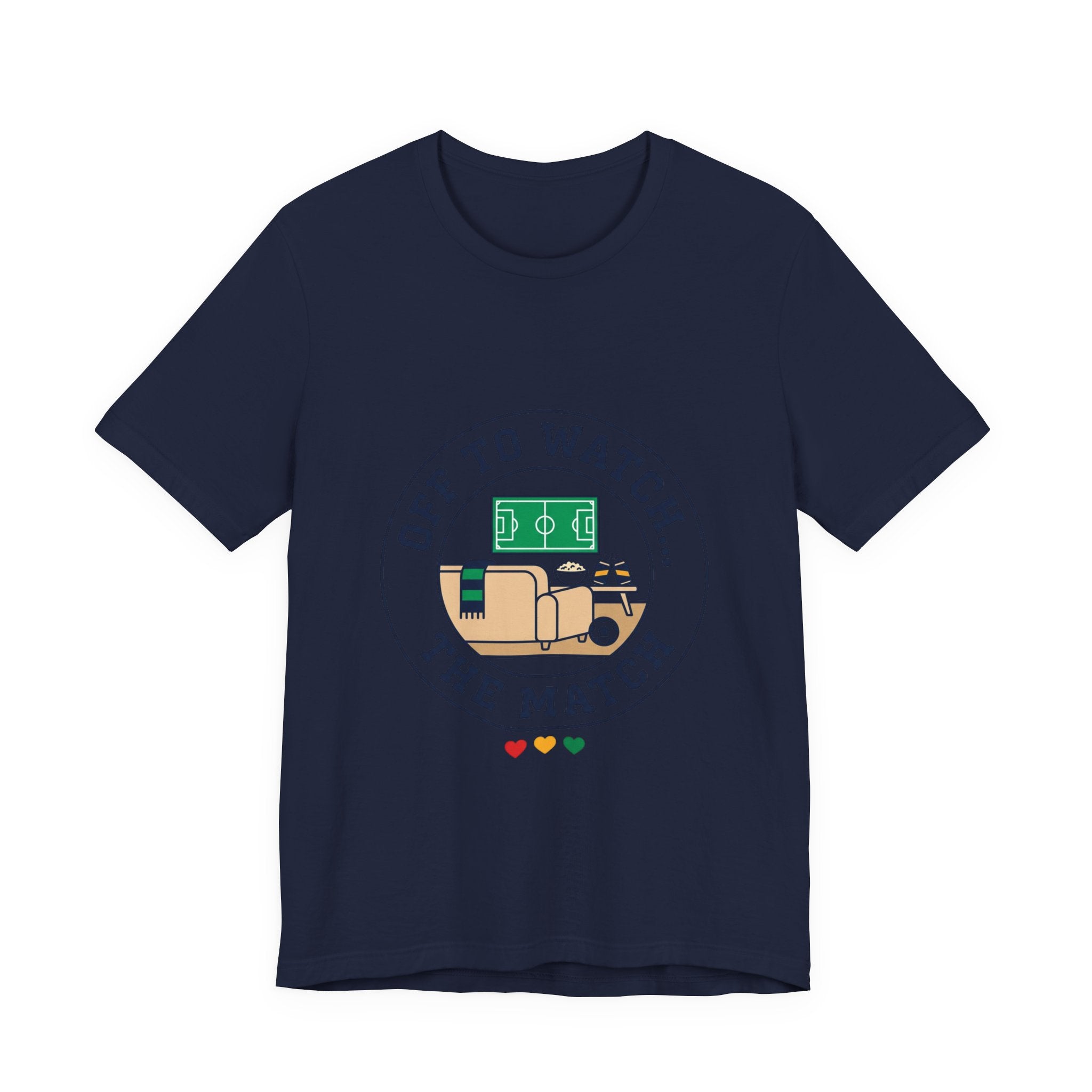Off to Watch the Match Tee | Soccer Watch Party, Country Colors Printify