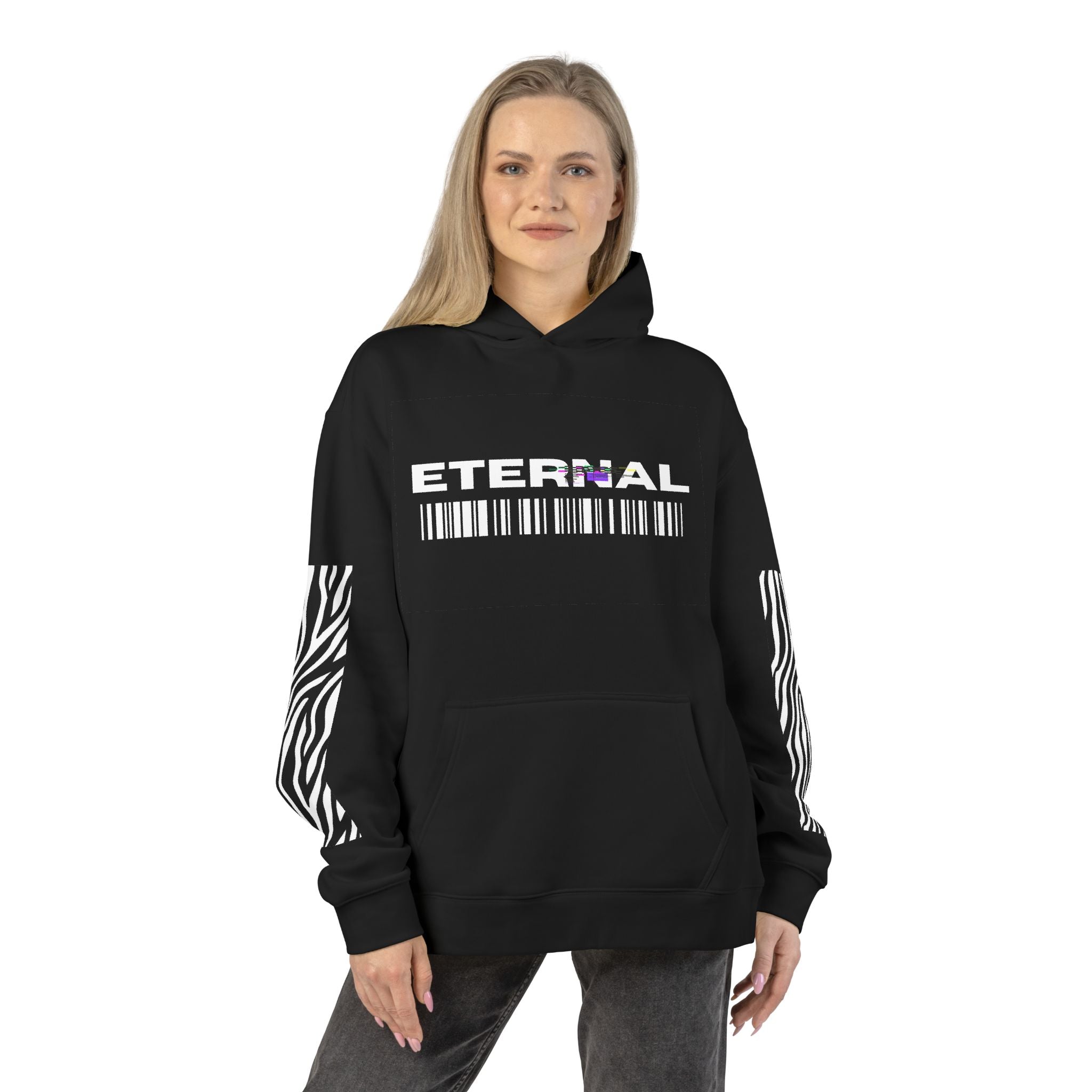 Eternal Barcode Hoodie — Dripping Sneaker Graphic Streetwear