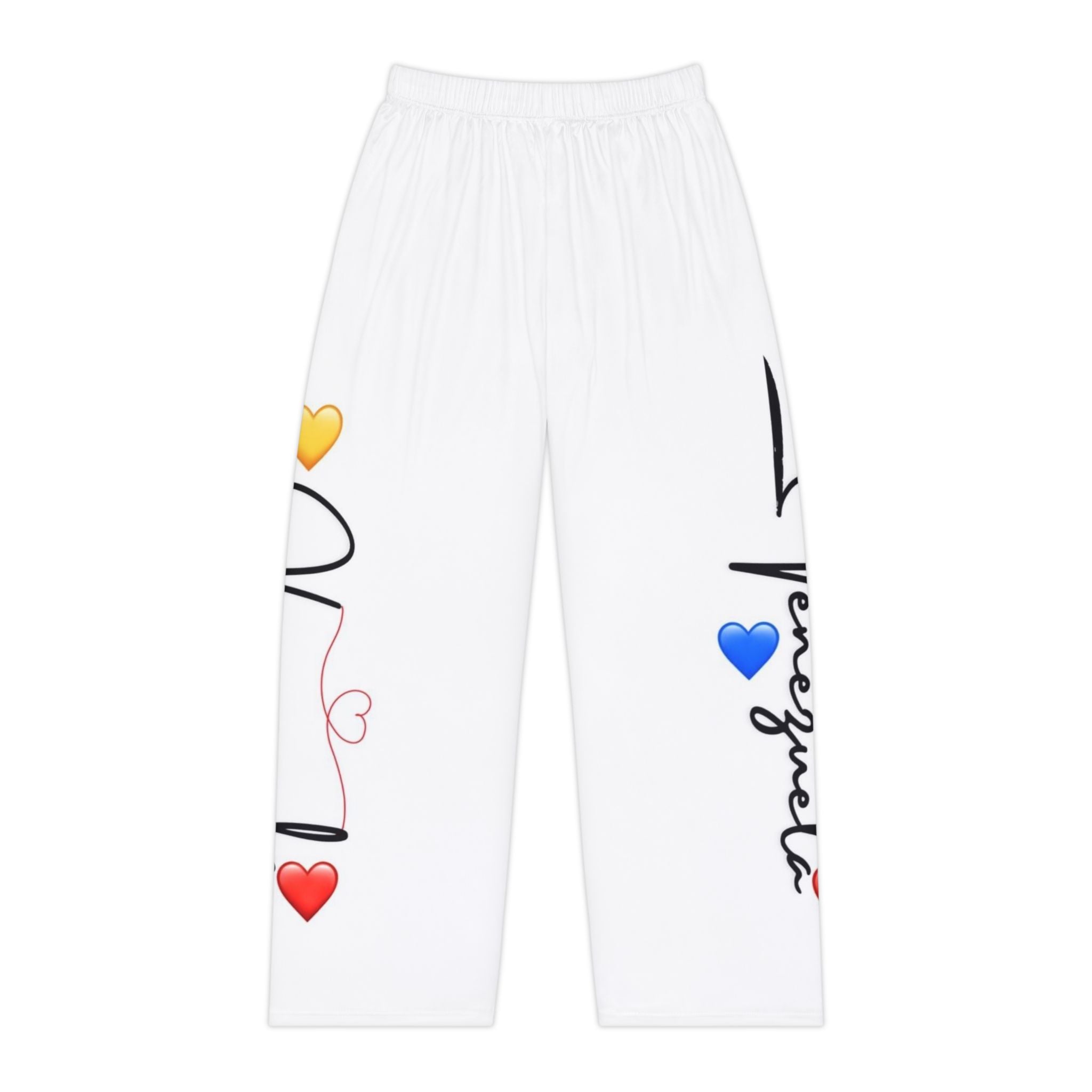 Venezuela Heart Print Pajama Pants – Women's Cozy Lounge Sleepwear