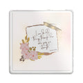 Acrylic Keepsake Plaque — “I am so full of thanks” Floral Custom Name Printify