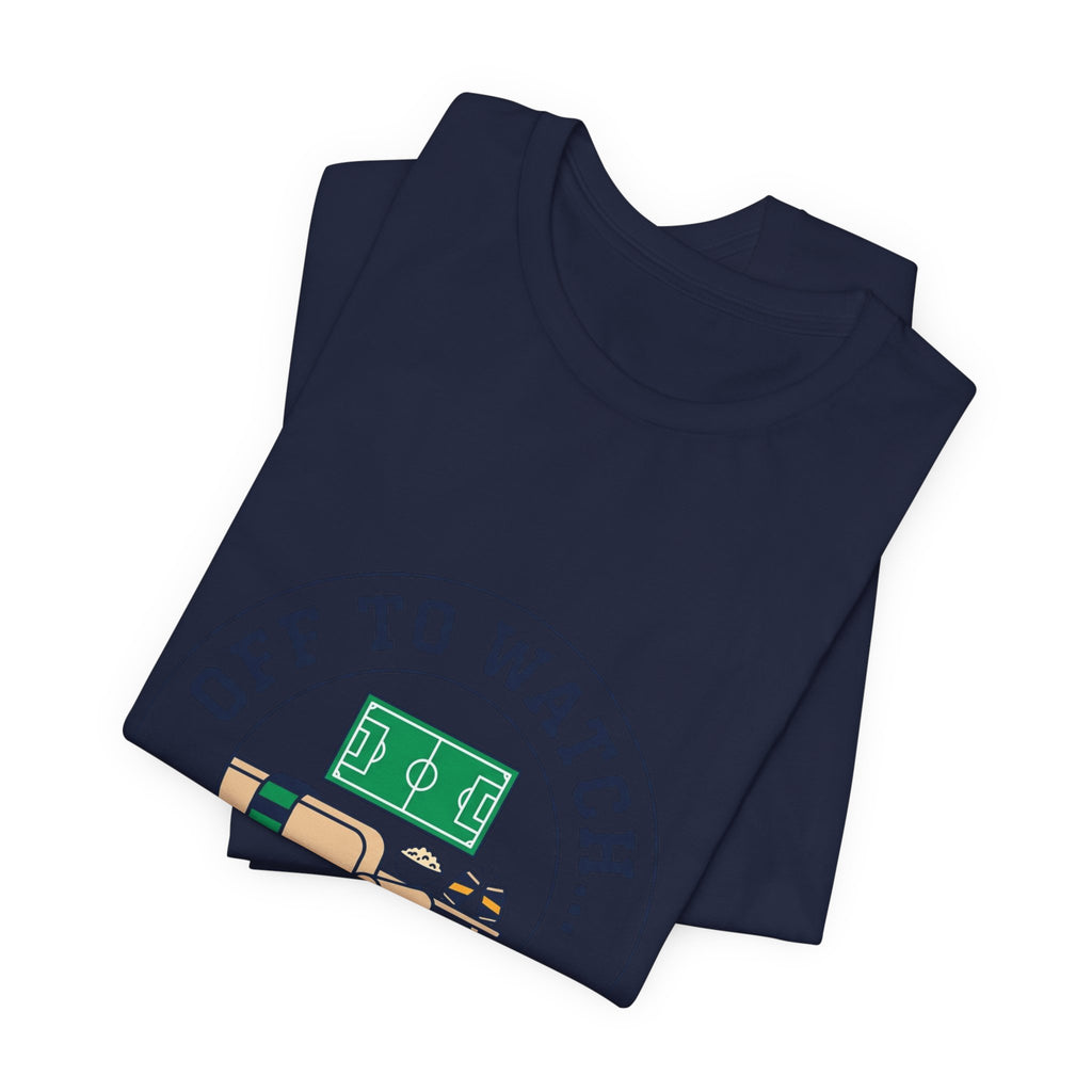 Off to Watch the Match Tee | Soccer Watch Party, Country Colors Printify