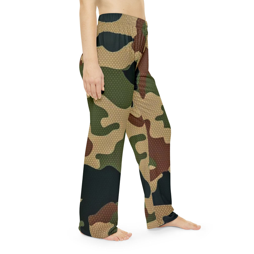 Camo Women’s Pajama Pants — Cozy All-Over Print Lounge Pants Printify