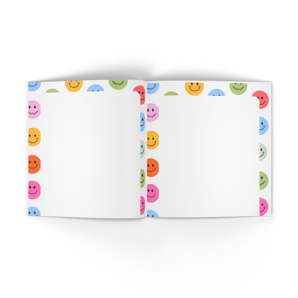 Softcover Photo Book – Colorful Smiley Pattern Keepsake for Kids, Parties & Everyday Memories