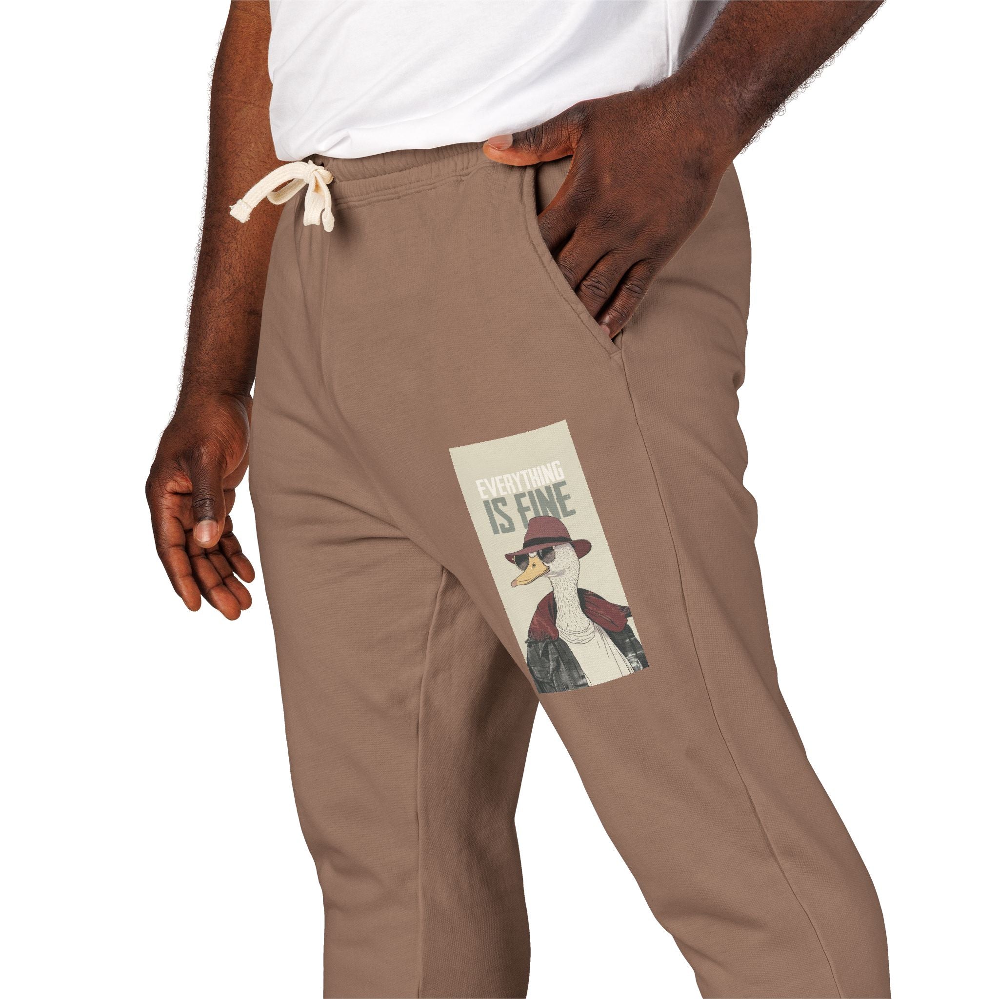 Vintage Camping Patch Sweatpants – 'Go See' Graphic Joggers