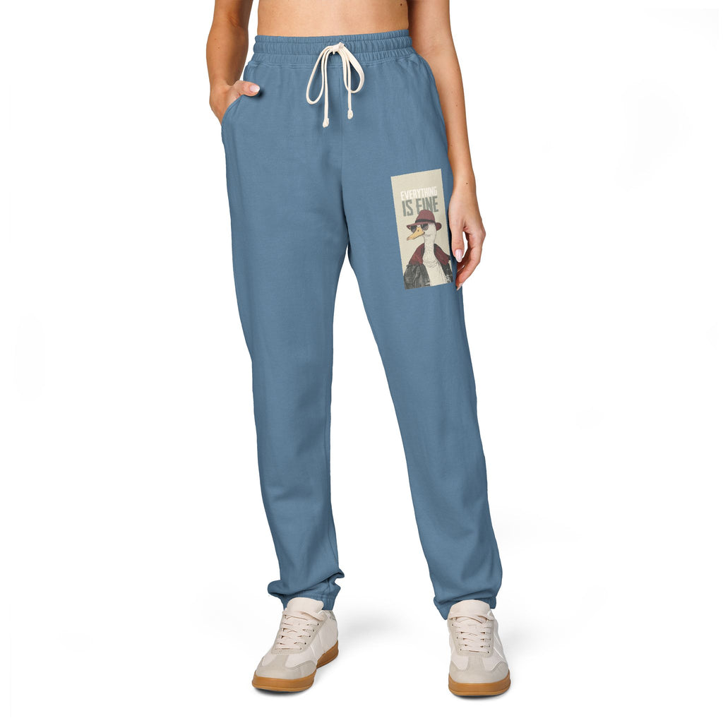 Vintage Camping Patch Sweatpants – 'Go See' Graphic Joggers