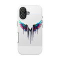 Tough Phone Case — Rainbow Drip Angel Wings "M" Protection